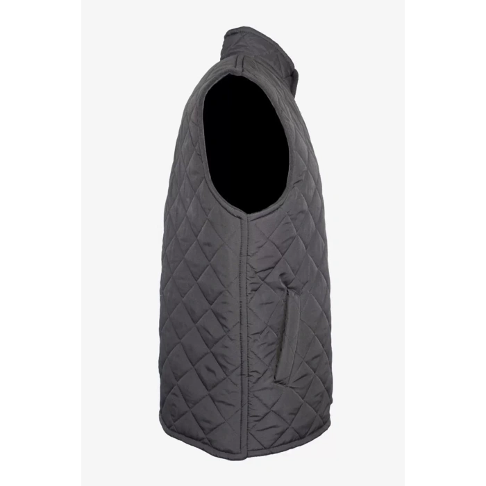 Kışlık Erkek Yelek Kapitone İş Güvenliği Micro Desenli Yeleği Çift Cepli İç Giyim Koruyucu