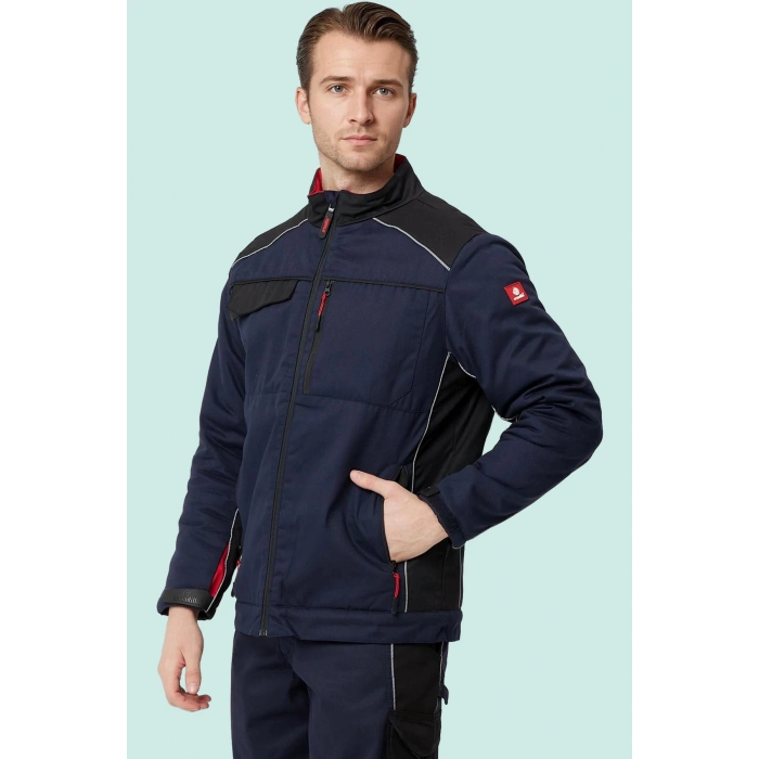 Kışlık Gabardin İş Güvenliği Mont Allium Havalarda Şıklık Koruma