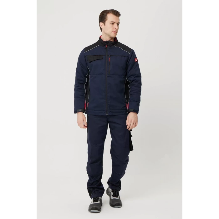 Kışlık Gabardin İş Güvenliği Mont Allium Havalarda Şıklık Koruma