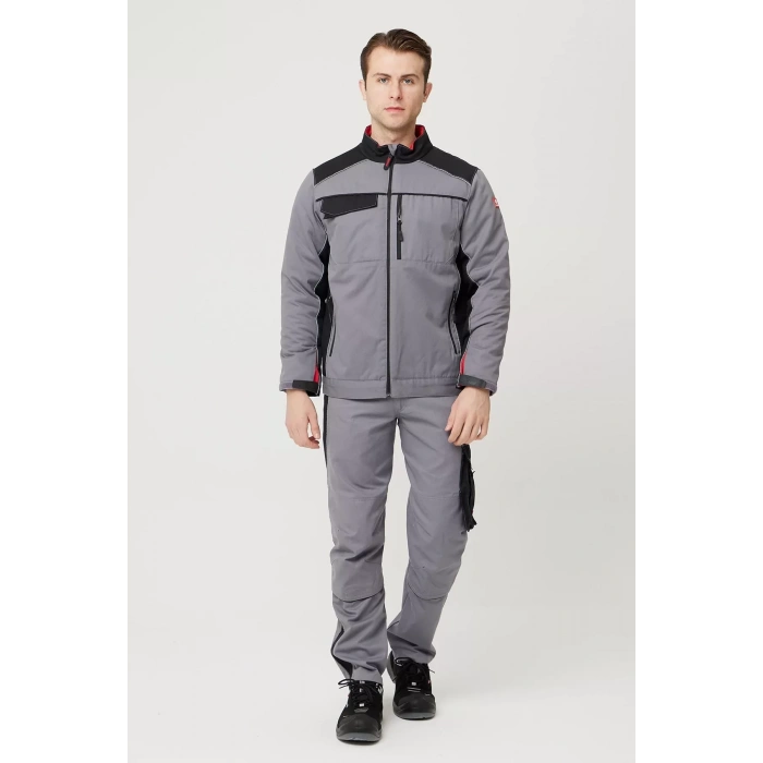 Kışlık Gabardin İş Güvenliği Mont Allium Havalarda Şıklık Koruma