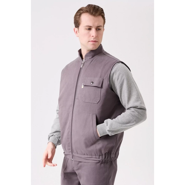 Kışlık Gabardin Yelek Erkek İş Güvenliği Galanthus Outdoor Sıcak Tutucu Rüzgar Geçirmez