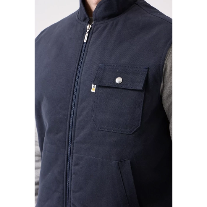 Kışlık Gabardin Yelek Erkek İş Güvenliği Galanthus Outdoor Sıcak Tutucu Rüzgar Geçirmez