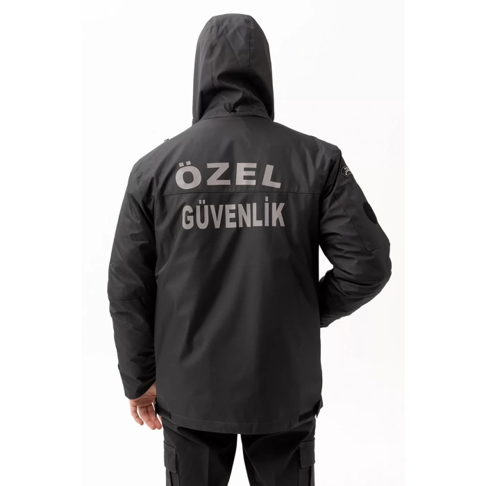 Kışlık İş Güvenliği Kabanı Reflektörlü Mont Kıyafeti Kaban Havalara Modeli