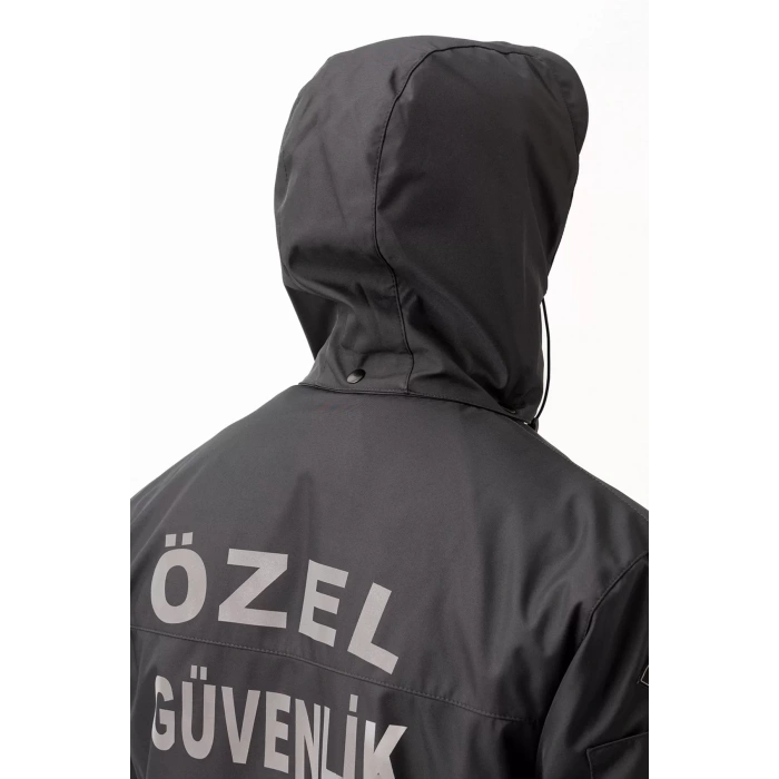Kışlık İş Güvenliği Kabanı Reflektörlü Mont Kıyafeti Kaban Havalara Modeli