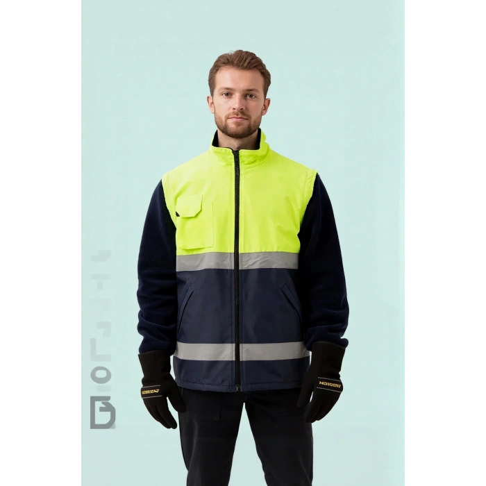 Kışlık İş Güvenliği Mont EN ISO 13688 Pendula Renkli