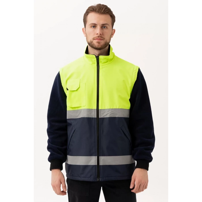 Kışlık İş Güvenliği Mont EN ISO 13688 Pendula Renkli