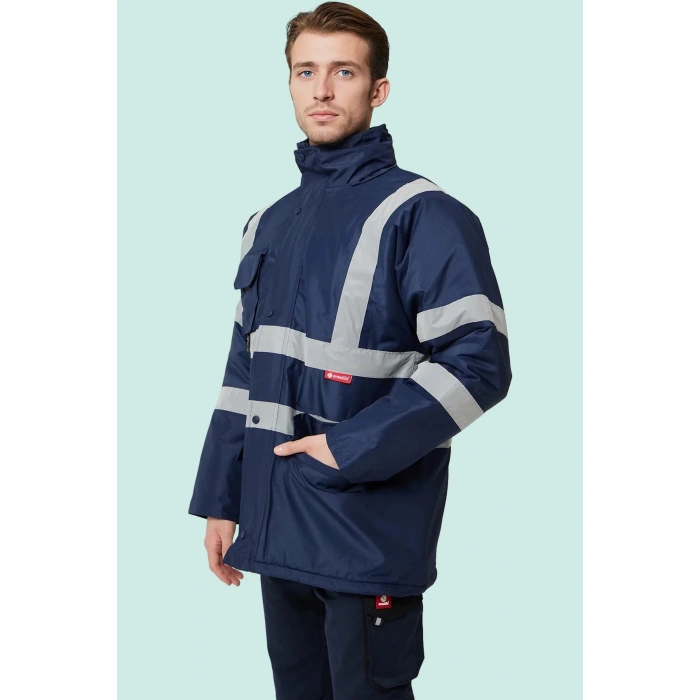 Kışlık İş Güvenliği Parka Reflektif EN ISO 13688 20471 343 Salix
