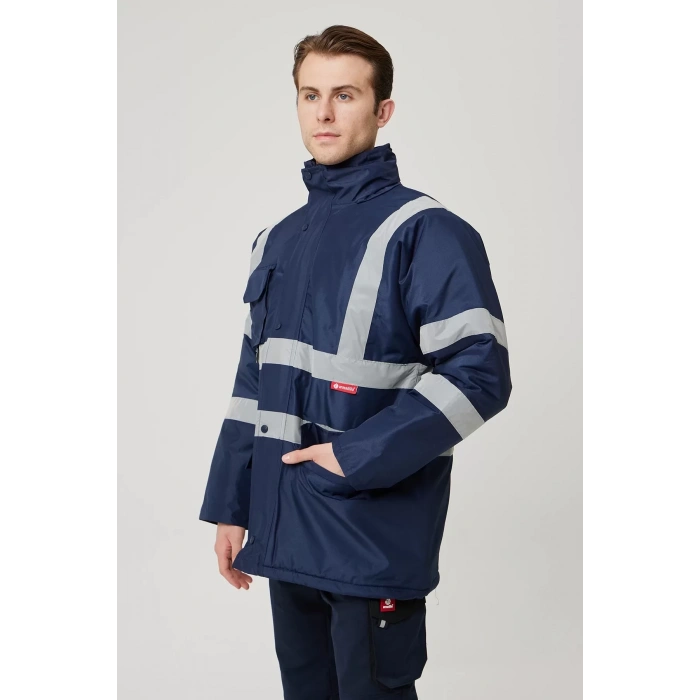 Kışlık İş Güvenliği Parka Reflektif EN ISO 13688 20471 343 Salix