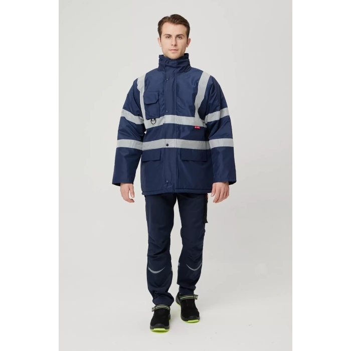 Kışlık İş Güvenliği Parka Reflektif EN ISO 13688 20471 343 Salix
