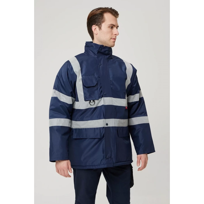Kışlık İş Güvenliği Parka Reflektif EN ISO 13688 20471 343 Salix