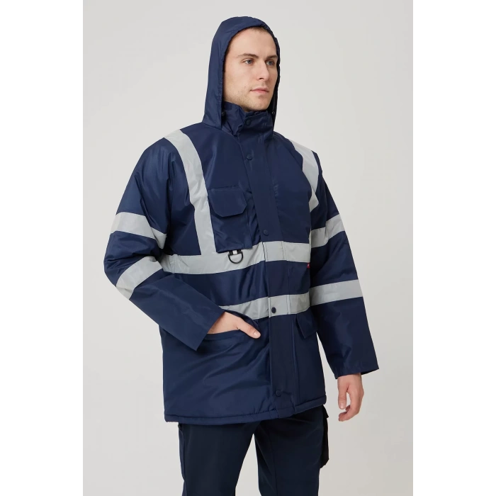 Kışlık İş Güvenliği Parka Reflektif EN ISO 13688 20471 343 Salix