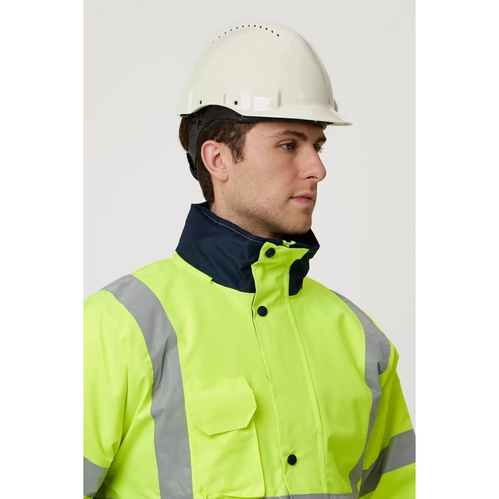 Kışlık İş Güvenliği Parkası Neon EN ISO 13688 20471 343 Linum