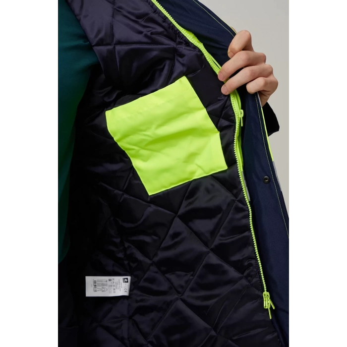 Kışlık İş Güvenliği Parkası Neon EN ISO 13688 20471 343 Linum