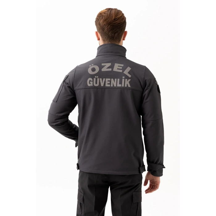 Kışlık İş Güvenliği Softshell Mont Kıyafetleri Rüzgar Geçirmez Nefes Alabilen Montu