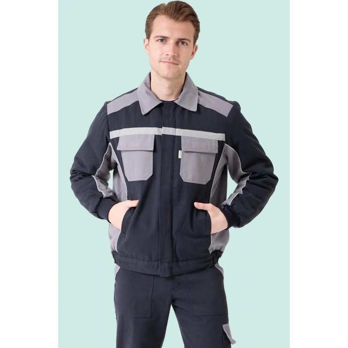 Kışlık İş Mont Polarlı Gabardin CE Urtica Montu Pamuklu Rahat