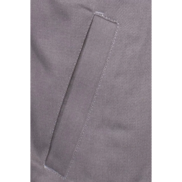 Kışlık İş Montu GriKırmızı Pamuklu Polar Astarlı Nigra Tasarım