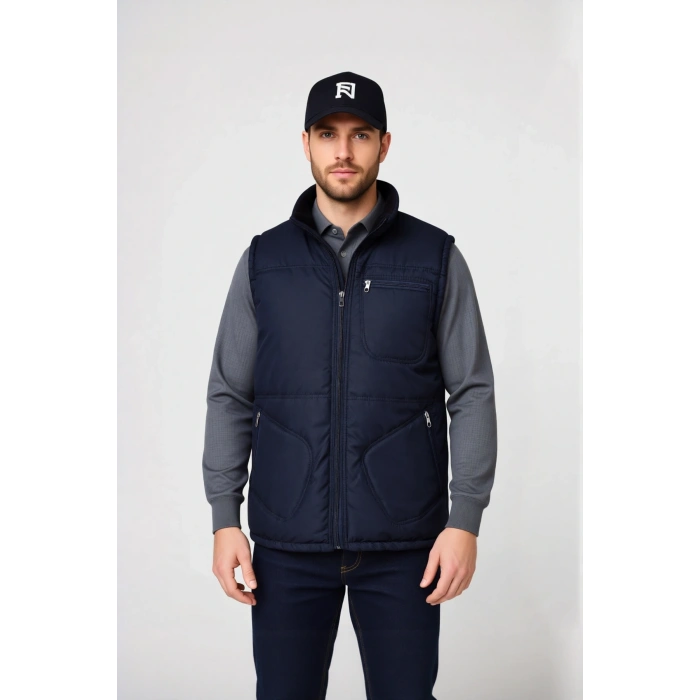 Kışlık Polar Astarlı Yelek İş Güvenliği ve Outdoor İçi Micro Konforlu Fonksiyonel Tasarım