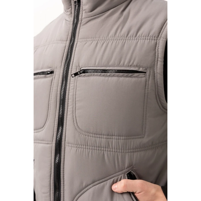 Kışlık Su Geçirmez Çok Cepli Yelek Isı Yalıtımlı Melesa İş Outdoor Suya Sıcak Tutucu
