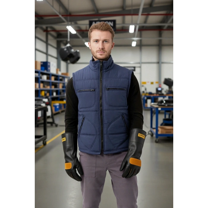 Kışlık Su Geçirmez Çok Cepli Yelek Isı Yalıtımlı Melesa İş Outdoor Suya Sıcak Tutucu