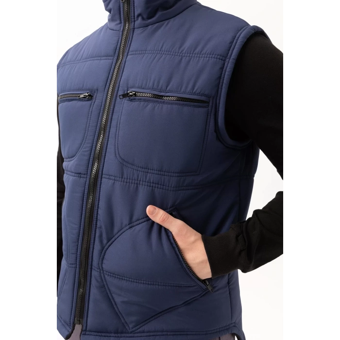 Kışlık Su Geçirmez Çok Cepli Yelek Isı Yalıtımlı Melesa İş Outdoor Suya Sıcak Tutucu