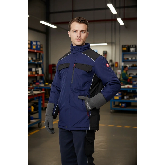 Kışlık Su Geçirmez İş Güvenliği Mont Allium Ripstop Parka Rüzgar Havalara Uygun