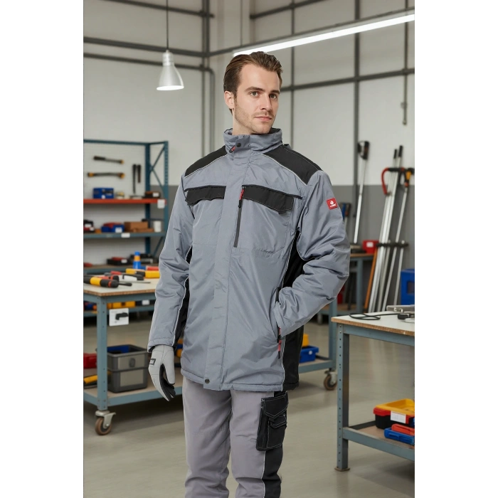 Kışlık Su Geçirmez İş Güvenliği Mont Allium Ripstop Parka Rüzgar Havalara Uygun