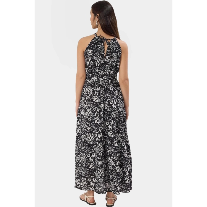 Kolsuz Halter Yaka Çok A line Maxi Elbise Yaz İçin Şık ve Rahat Modern Stil Yüksek Kalite