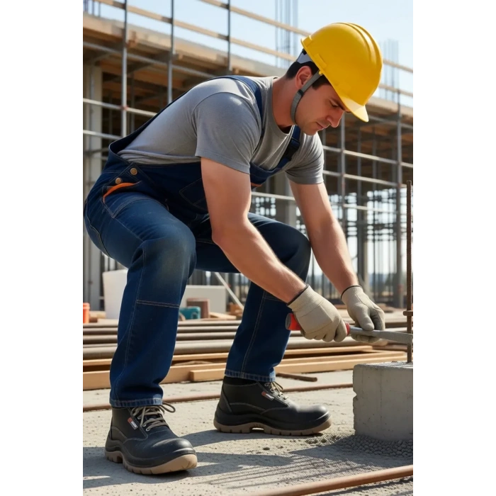 Kompozit Burunlu Su Geçirmez İş Botu Mekap Pontiac Atp Cilt Deri Çelik Kaymaz Suya