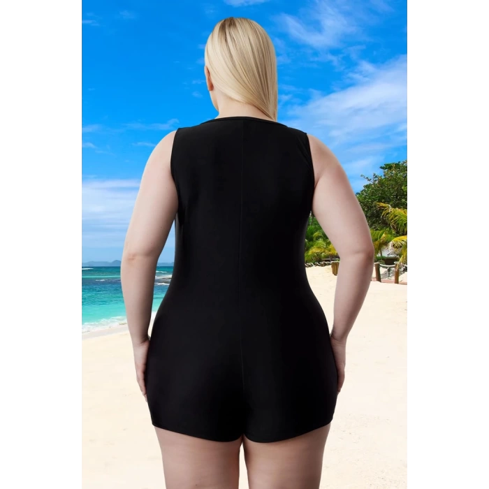 Konforlu Modern Halter Büyük Beden Mayo Özel Tasarım Klora Dayanıklı XXL Geniş