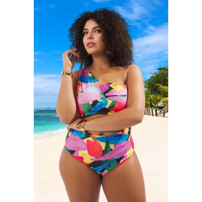 Konforlu Plus Size Mayo Tasarım Büyük Beden Battal Boy Deniz Kıyafeti