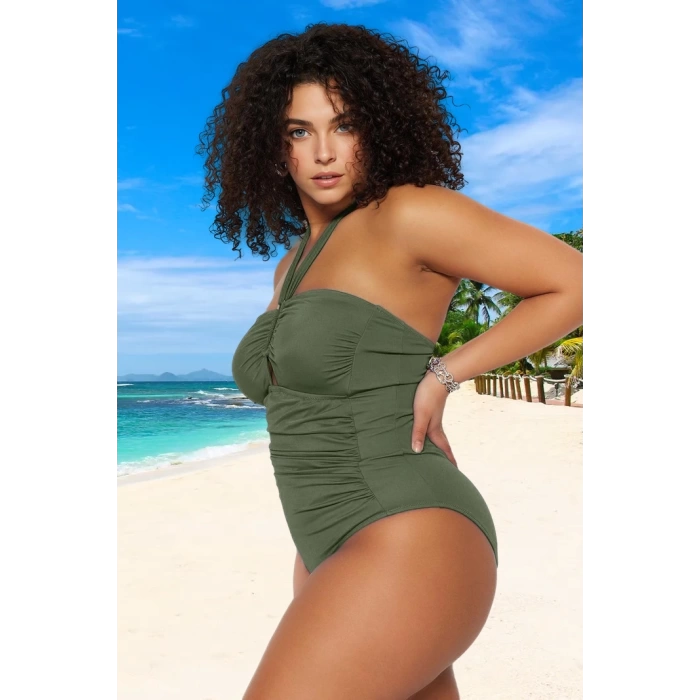 Konforlu Plus Size Mayo Tasarım Büyük Beden Battal Boy UV Korumalı Su Sporları İçin