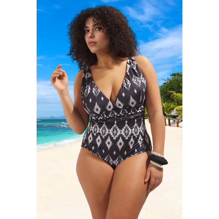 Konforlu Plus Size Mayo Tasarım Büyük Beden Klora Dayanıklı Yaz Koleksiyonu