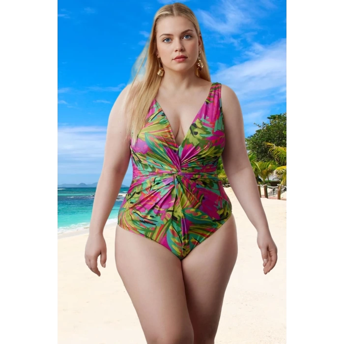 Konforlu Plus Size Mayo Tasarım Büyük Beden Özel Yaz Koleksiyonu Yüksek Konfor