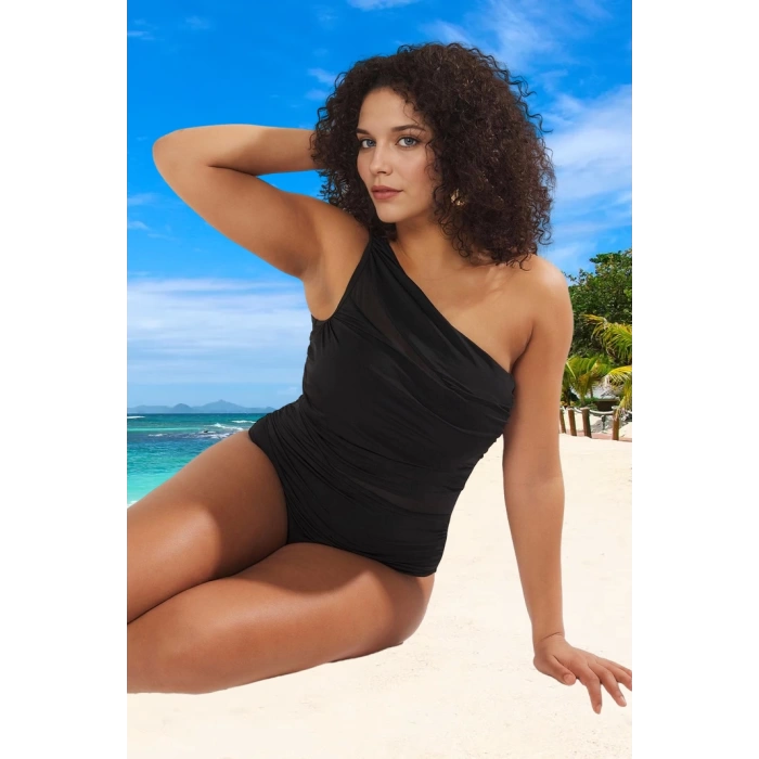 Konforlu Plus Size Mayo Tasarım Büyük Beden Özgüvenli Stil UV Korumalı