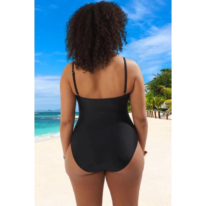 Konforlu Plus Size Mayo Tasarım Büyük Beden Plaj Kıyafeti Tam Destek