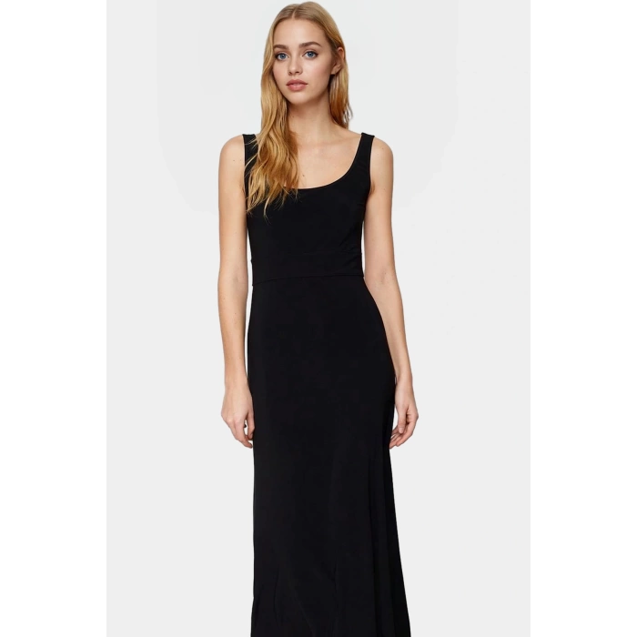 Maxi A line Örme Elbise Yazlık Rahat Günlük Stil Kullanım İçin