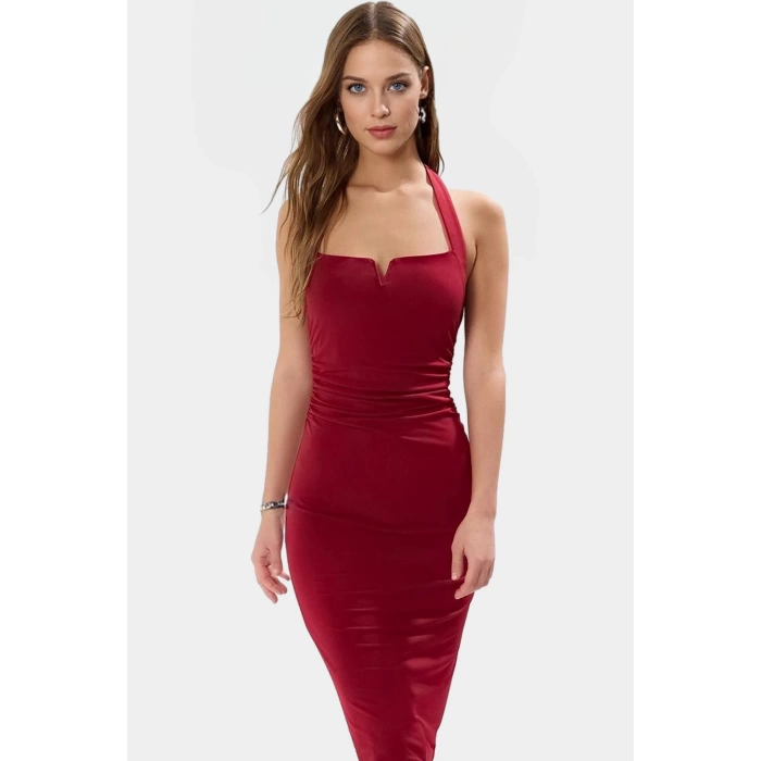 Maxi Bodycon Örme Elbise Yazlık Şık Premium Kalite Rahat Ve Kullanım