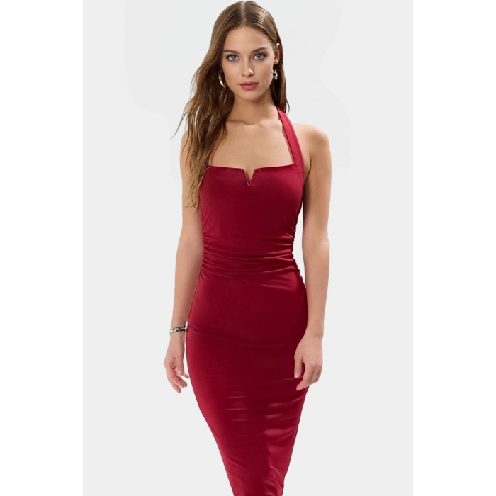 Maxi Bodycon Örme Elbise Yazlık Şık Premium Kalite Rahat Ve Kullanım