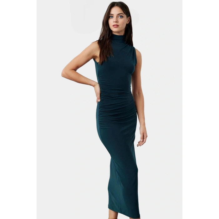 Maxi Elbise Bodycon Kalıp Örme Kumaş Günlük Casual Stil Trend Tasarım Uzun Ömürlü Rahat Kullanım