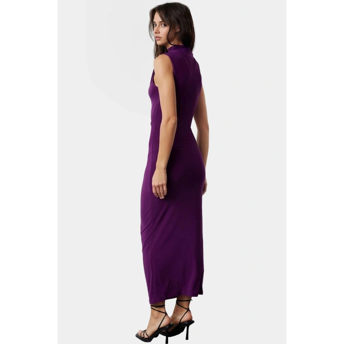 Maxi Elbise Bodycon Kalıp Örme Kumaş Günlük Casual Stil Trend Tasarım Uzun Ömürlü Rahat Kullanım