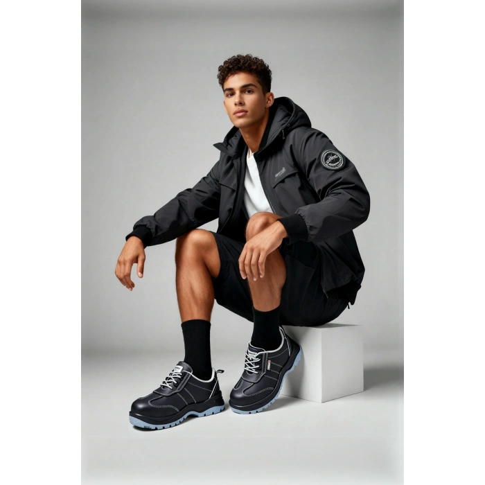 Mekap İş Ayakkabısı 230 S2 Hafif Kaymaz Güvenli EN ISO 20345 Kompozit Burunlu Energy