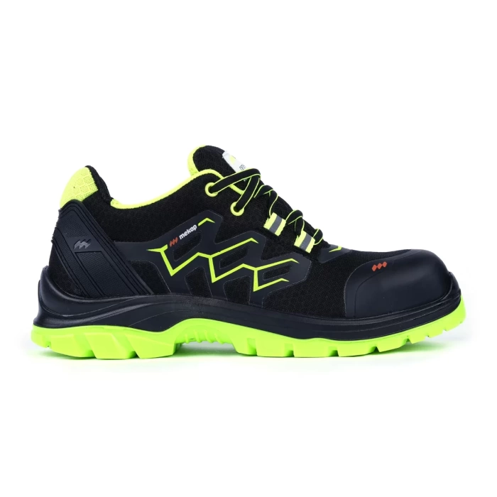 PayBuy Neon GPR 91 Kompozit Burunlu S2 SRC Spor Tip İş Ayakkabısı Siyah Yeşil