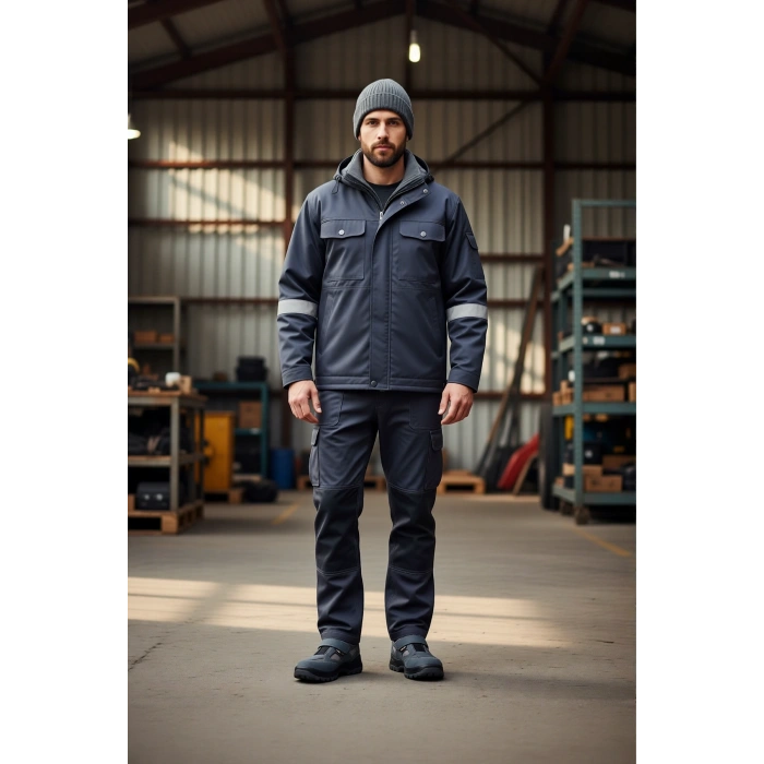 Mekap Süet İş Güvenliği Ayakkabısı S1P 157 EN ISO 20345 Deri Çelik Burunlu