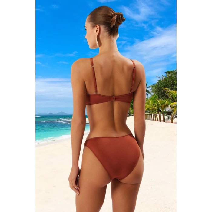 Modern Çapraz Bikini Takımı Plaj Ve Havuz İçin Klora Dayanıklı Hızlı Kuruyan Özel Tasarım