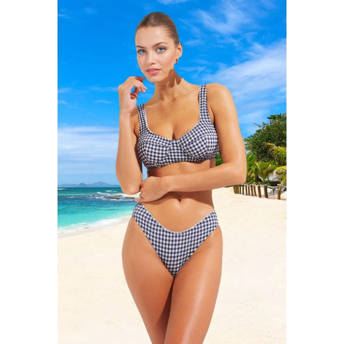 Modern Desenli Bikini Takımı Premium Kalite Hızlı Kuruyan Plaj Ve Havuz İçin Yüksek Konfor
