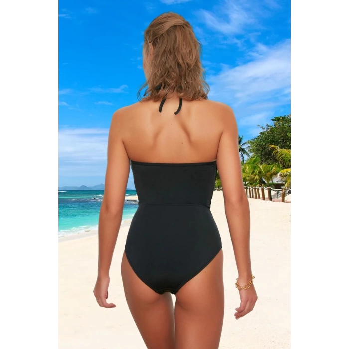 Modern Halter Mayo Banyo Kıyafeti Plaj Ve Havuz İçin Ergonomik Kesim Özel Tasarım