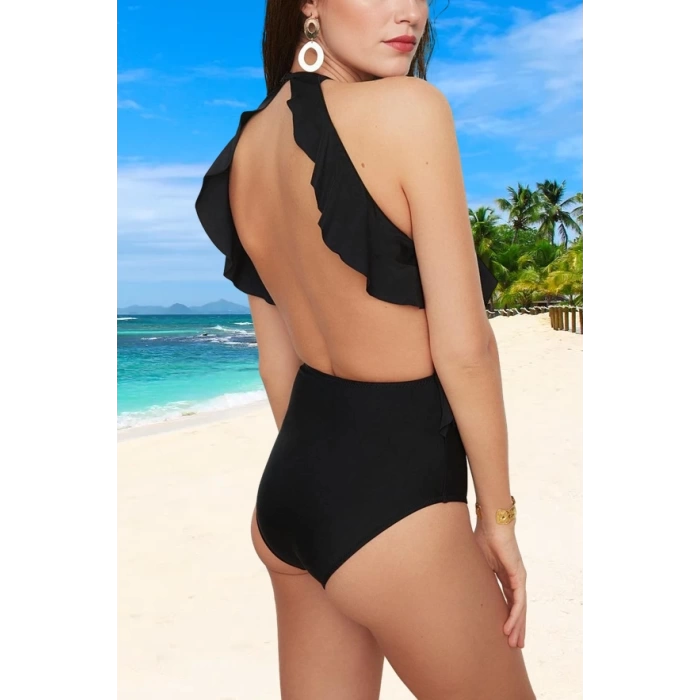 Modern Halter Mayo Hızlı Kuruyan Plaj Mayosu Banyo Kıyafeti Deniz Yüzme