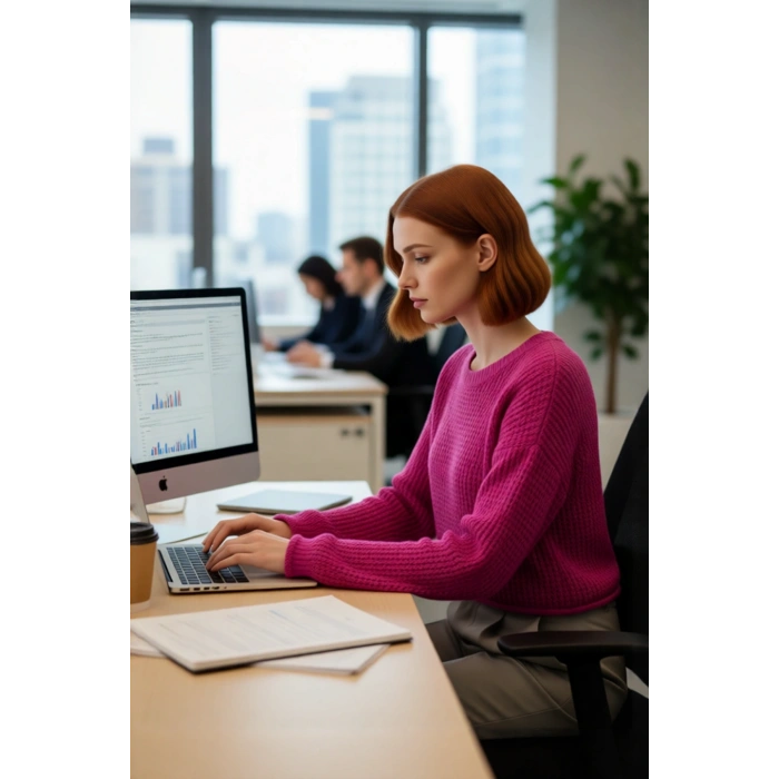 Modern Kadın Super Crop Oversize Bisiklet Yaka Dokulu Triko Akrilik Kazak Kış Kombinleri İçin