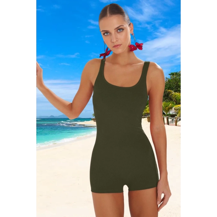 Modern Mayo Özel Tasarım Su Sporları İçin Swimsuit Şık Detaylı Esnek Kumaş Premium Kalite