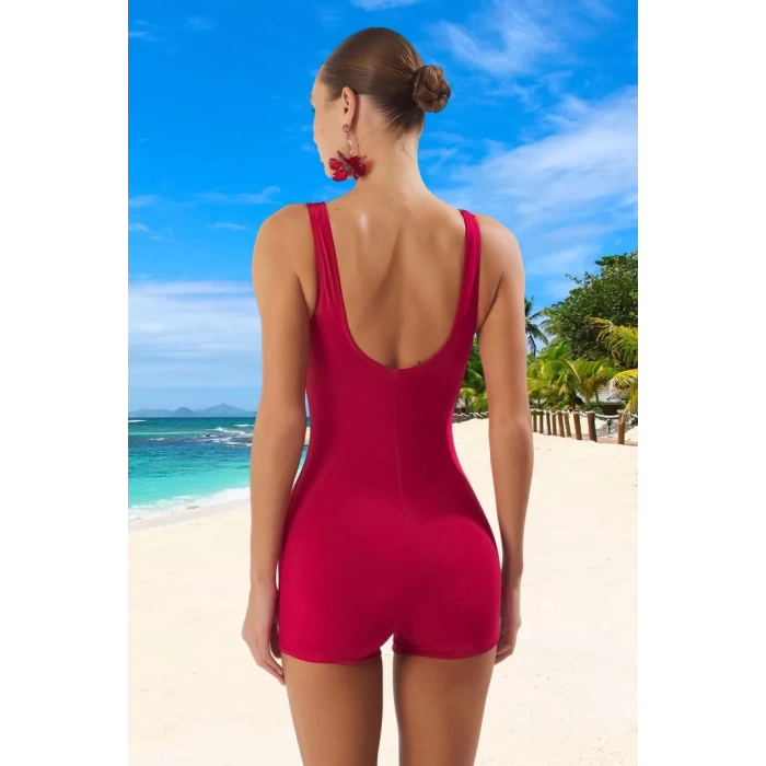 Modern Mayo Özel Tasarım Su Sporları İçin Swimsuit Şık Detaylı Esnek Kumaş Premium Kalite